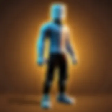 Roblox Avatar with In-Game Currency Roblox avatar showcasing in-game currency