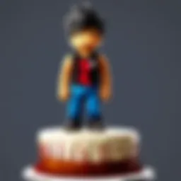 Beautifully Crafted Roblox Avatar Cake Topper