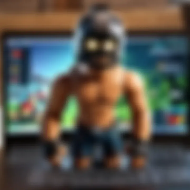 User-friendly laptop interface designed for Roblox gaming