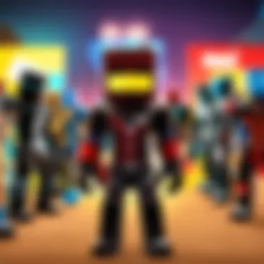 Vibrant Roblox Community Engagement Roblox community interaction scene