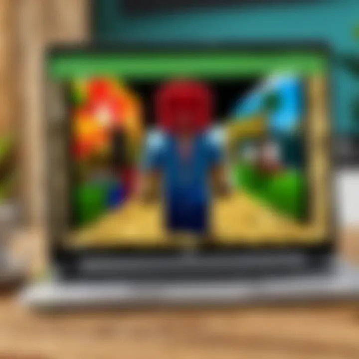 User navigating through Roblox installation on a Chromebook