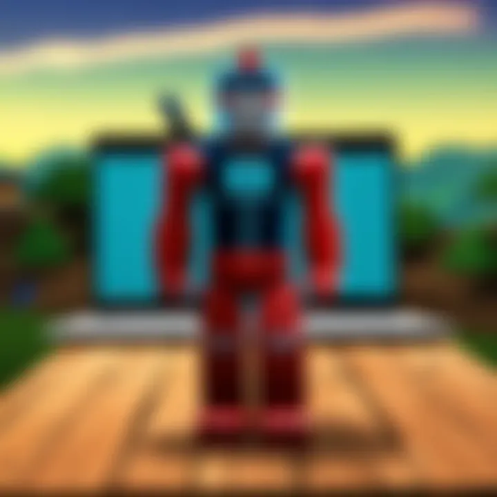 Roblox logo displayed on a Chromebook screen