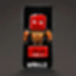 Roblox logo displayed prominently on a mobile screen