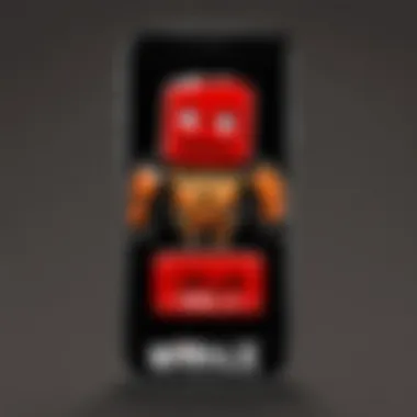 Roblox Logo on Mobile Device Roblox logo displayed prominently on a mobile screen