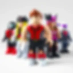 Roblox gift card display showcasing various designs