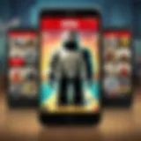 Visual representation of the Roblox app interface