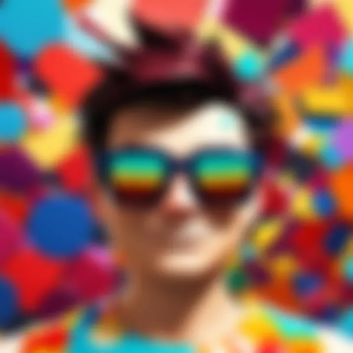 Infographic on the cultural impact of crazy shades in Roblox