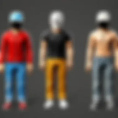 Digital tools used for designing outfits in Roblox