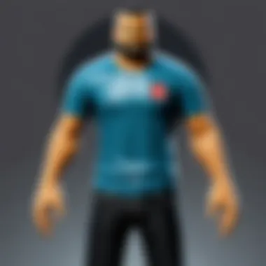 Example of a custom shirt in Roblox