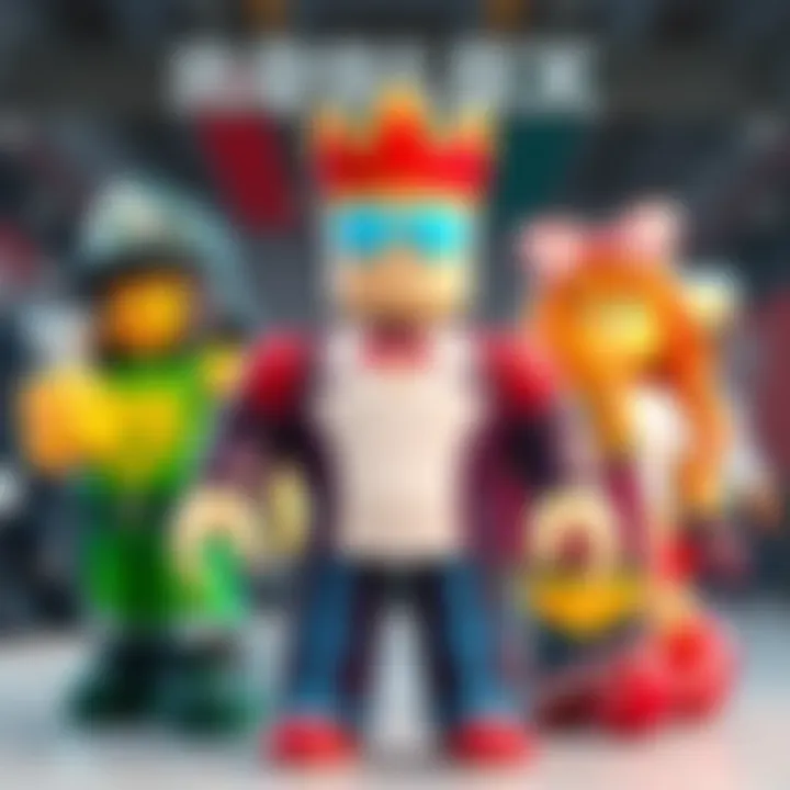 Diverse Roblox characters featured in a thumbnail