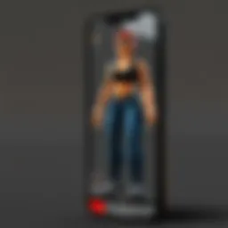 Roblox Mobile game interface showcasing vibrant design tools