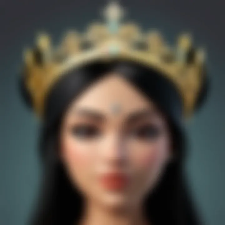 A vibrant tiara symbolizing authority in gaming culture