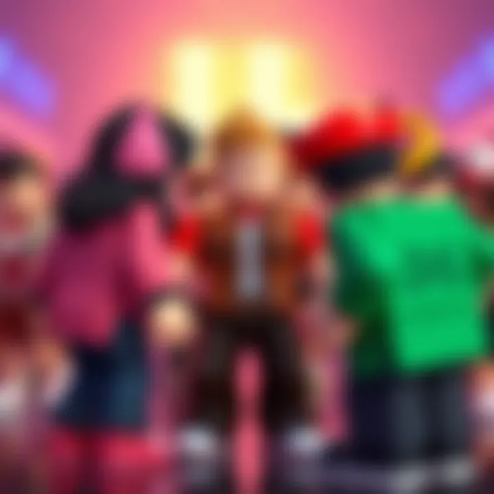 Fostering Community Through Interaction Players interacting and building community in a digital space