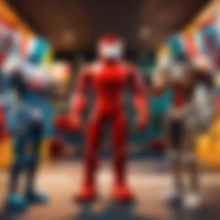 A vibrant community within a Roblox game emphasizing social interaction