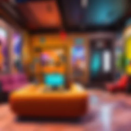 Vibrant chat room interface in Roblox