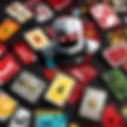 Roblox game cards showcasing various designs