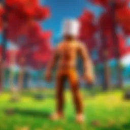 A vibrant Roblox world showcasing creativity