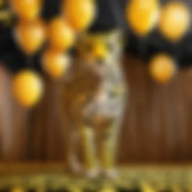 A creative Roblox event featuring leopard print balloons