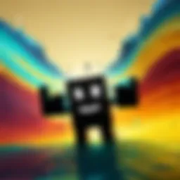 A visual representation of the iconic 'oof' sound wave in Roblox gameplay.