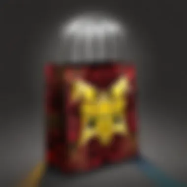 Close-up of a Roblox gift bag filled with virtual items