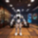 A vibrant virtual world in Roblox showcasing players communicating via voice chat