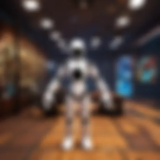 A vibrant virtual world in Roblox showcasing players communicating via voice chat
