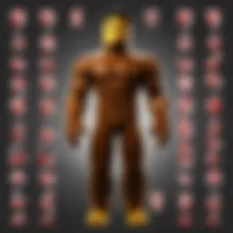 A vibrant display of diverse Roblox items available in the catalog