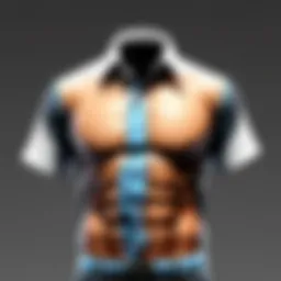 Creative shirt designs in Roblox showcasing vibrant styles