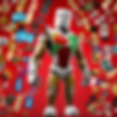 User-Created Content Driven by Robux A dynamic graphic showcasing the innovativeness of user-created content within the Roblox platform fueled by Robux.