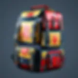 Colorful assortment of Roblox backpacks showcasing designs