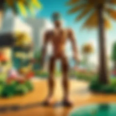 Roblox Game Scene A vibrant Roblox game scene showcasing various characters and environments
