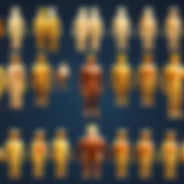 Diverse Emotes Showcase A vibrant display of various free emotes in Roblox game environment