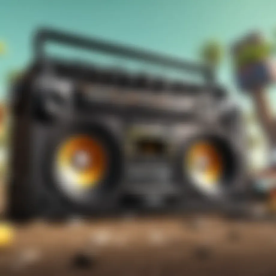 Roblox Boombox in action within a game