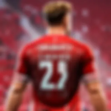 Craftsmanship of the Shaqiri Jersey A close-up of the Shaqiri jersey highlighting its intricate details and craftsmanship.