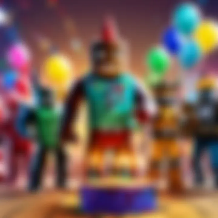 Showcasing various types of Roblox birthday cards