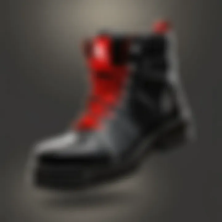 An avatar showcasing an extravagant pair of custom Roblox shoes