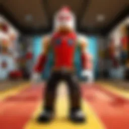 Roblox game interface showcasing application features