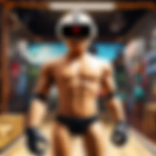 Virtual reality headset in a gaming environment