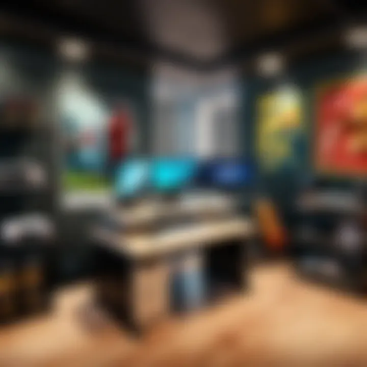 A vibrant game development workspace showcasing creativity with sound