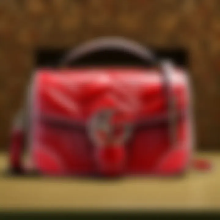 Visual representation of resale market for Gucci Marmont bag
