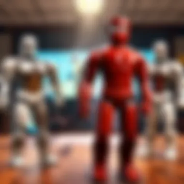 Collaboration in the Roblox World A vibrant Roblox landscape showcasing players collaborating