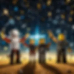 Roblox community celebrating with stars
