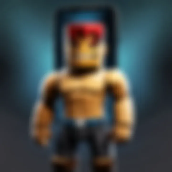 Roblox app on a mobile device