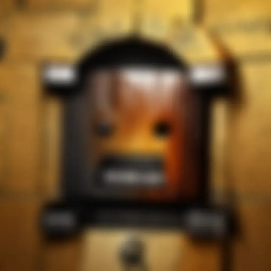 Visual representation of password security concepts