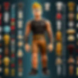 Colorful Roblox items showcasing variety