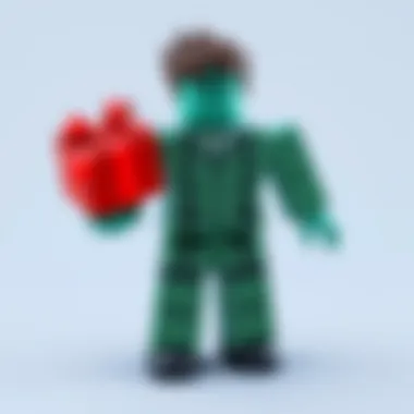 Roblox Gift Card Design A close-up view of a Roblox gift card showcasing the design