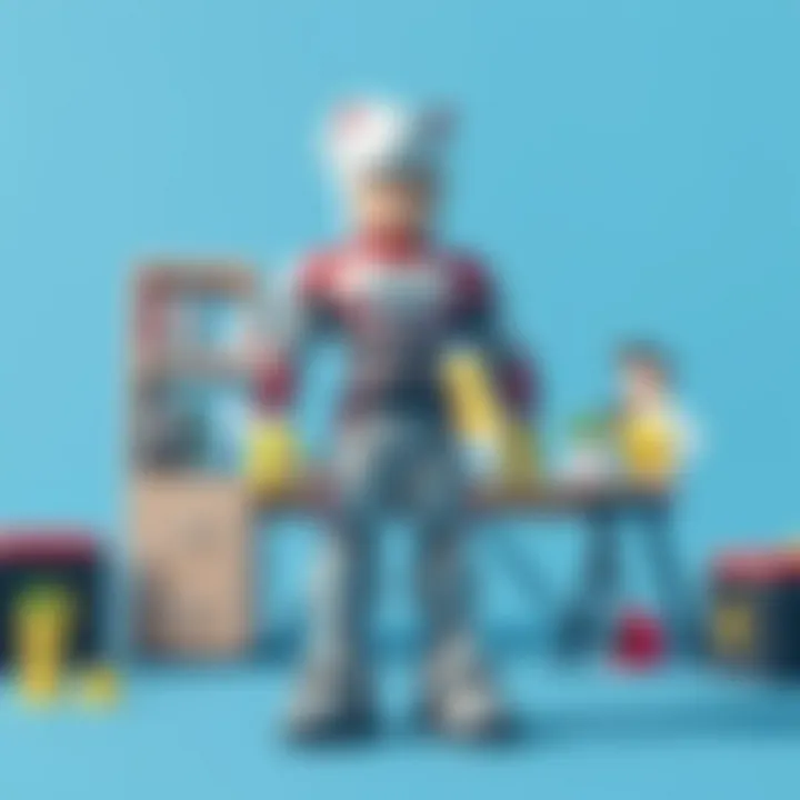 Creative Workspace in Roblox Studio A creative workspace in Roblox Studio with various tools