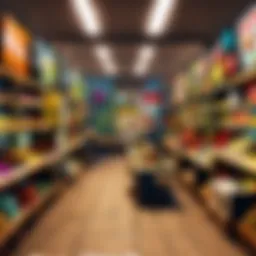 Vibrant digital marketplace showcasing diverse product offerings