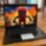 A Chromebook displaying Roblox gameplay