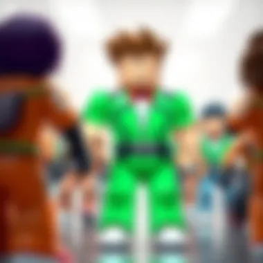 Players Engaged in the Robux Test Engaged players experiencing the Robux test in Roblox